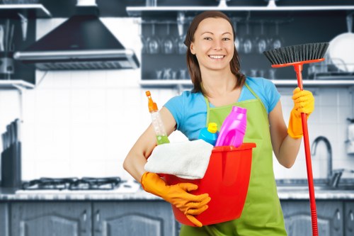 Detailed move in cleaning service in Tampa kitchen and living areas
