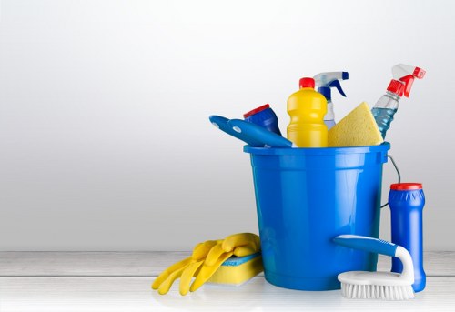 Routine sofa maintenance with cushions and vacuuming