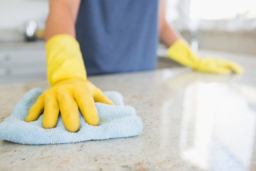 Bathroom descaling and sanitizing for move-out cleaning